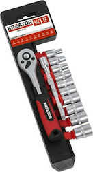 Kreator KRT500112 Καστάνια με Καρυδάκια 1\4" 12τμχ Kreator KRT500112 Καστάνια με Καρυδάκια 1\4" 12τμχ