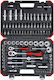 Gedore Ratschen- & Steckschlüssel-Sets 1\2" & 1\4" 94Stück