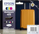 Epson 405 Пакет от 4 оригинални мастилени касети за инжекционен принтер Жълт / Cyan / Магента / Черно (C13T05G64010)