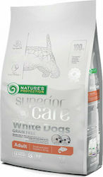 Nature's Protection Superior Care White Dogs 1.5kg Dry Food Grain-Free & Gluten-Free for Adult Small Breed Dogs with Salmon