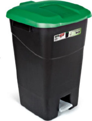 Tayg Plastic Waste Bin 50lt with Pedal Black