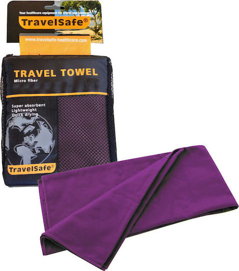 Travelsafe ΜF Towel Face Microfiber Purple 120x60cm