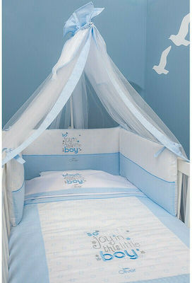 Baby Oliver Baby Crib Bedding Set Little Joy Des. 303 3pcs Blue