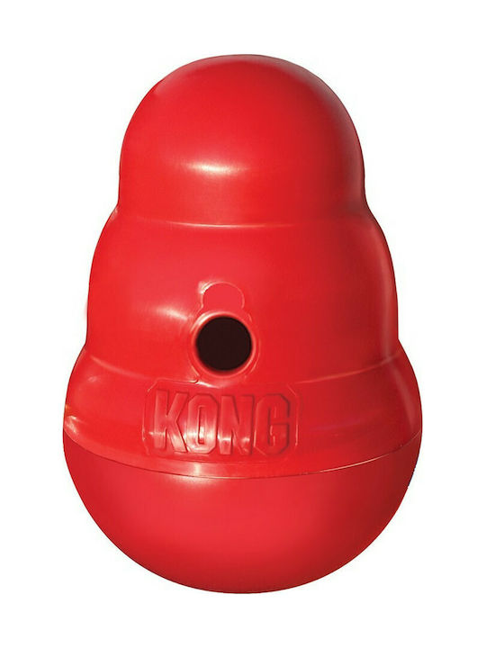 Kong Wobbler Schulung Hundespielzeug Klein 17cm Rotes 1Stück