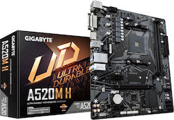 Gigabyte A520M H rev. 1.0 Placă de bază Micro ATX cu AMD AM4 Socket