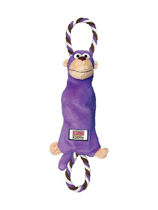 Kong Tuggerknots Cuddly Dog Toy With Sound Small Medium 37cm Purple 1 Piece