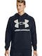 Under Armour Rival Big Men's Sweatshirt with Hood and Pockets Navy