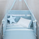Baby Oliver Baby Crib Bedding Set Light Blue 2 Pieces