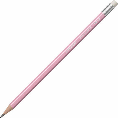 Stabilo Swano Pastel Pencil HB with Eraser Pink