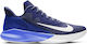 Nike Precion IV Χαμηλά Μπασκετικά Παπούτσια Blue Void / White / Racer Blue