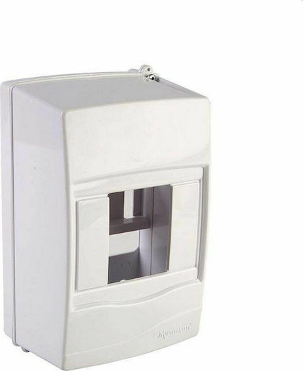 Eurolamp Wall mounted 4-Elements Fuse Box with 2 Rows W80xH125xD60mm