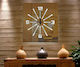 Ploumatos Wall Clock Mirror Silver Ø105cm