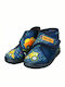 Mini Max Anatomisch Kinderhausschuhe Stiefel Blau Road