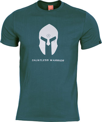 Pentagon Ageron "Spartan Helmet" T-shirt Petrol Blue in Green color K09012-SH-30