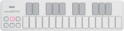 Korg Midi Keyboard NanoKEY 2 με 25 Πλήκτρα σε Λευκό Χρώμα