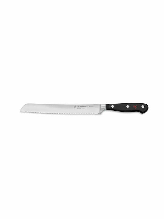 Wusthof Classic Cuțit Pâine din Oțel Inoxidabil Negru 20cm 1030101020 1buc