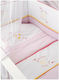 Baby Oliver Crib Set Pink 3 Pieces