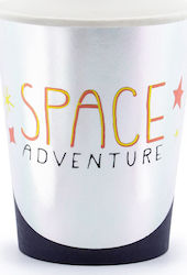 PartyDeco Χάρτινα Ποτηράκια Space 200ml 6τμχ