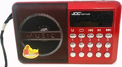 Joc H011UR Ραδιοφωνάκι Επαναφορτιζόμενο με USB Κόκκινο