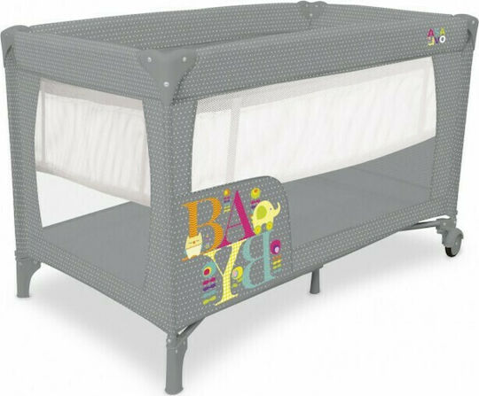 Asalvo Smooth Laufstall 2 Ebenen Gray 125x65cm
