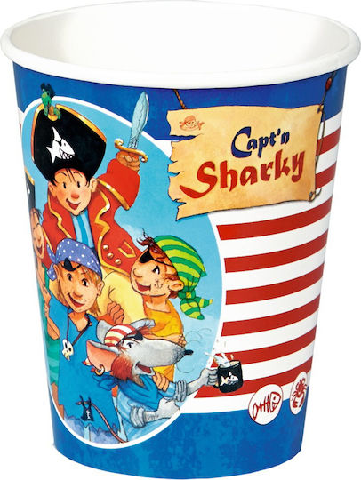Die Spiegelburg Sharky Glass for Party 8 Pieces