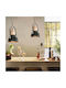 vidaXL Pendant Light Gray with Socket E27 23x36cm