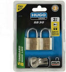 Hugo Locks Key Alike SB30 Bronz Lăcăt Încuietoare Shackle cu cheie 30mm 2buc