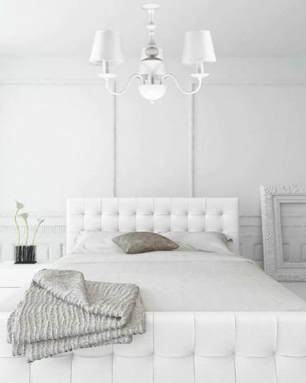 Home Lighting KQ 2576/6 Belo Ceiling Light White for 6 E14 Bulbs 59x4x33cm