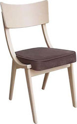 Ashley Kitchen Wooden Chair Beige 45x46x86cm