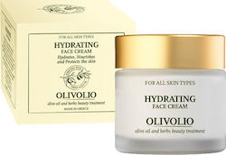 Olivolio Botanics Hydrating Feuchtigkeitsspendend Creme Gesicht mit Hyaluronsäure & Aloe Vera 50ml