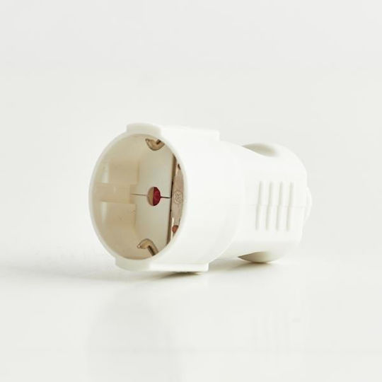 Eurolamp Female Schuko Plug White