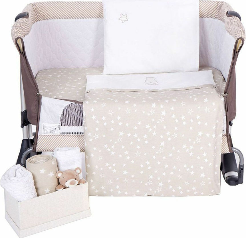 Kikka Boo Σετ Λίκνου Mini Cot Bedding Set 5τμχ Beige 41101060049