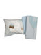 Das Home Baby Sheets Set Crib Cotton Light Blue 125x170cm 3pcs