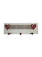 Etoile Wandhalterung 3 Haken Hölzernes 3 Haken Weiße 25x8cm