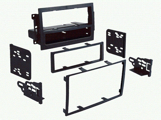 Connects2 DIN Fascia Panels 2 Din Chrysler, Jeep, Dodge Front Panel with Factory NAVI for Jeep Commander