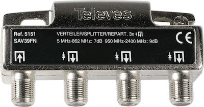 Televes F 3W 5-2400 Mhz Διακλαδωτής