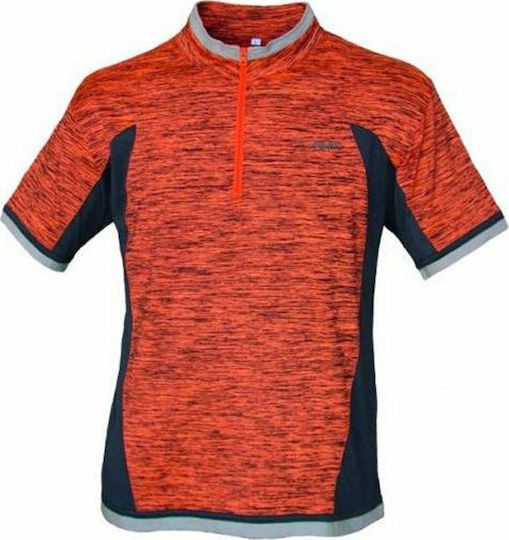 Benisport Bluse Schwarzes T-Shirt in Orange Farbe