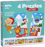 Puzzle pentru Copii The 4 Seasons pentru 3++ Ani 16buc Apli Kids