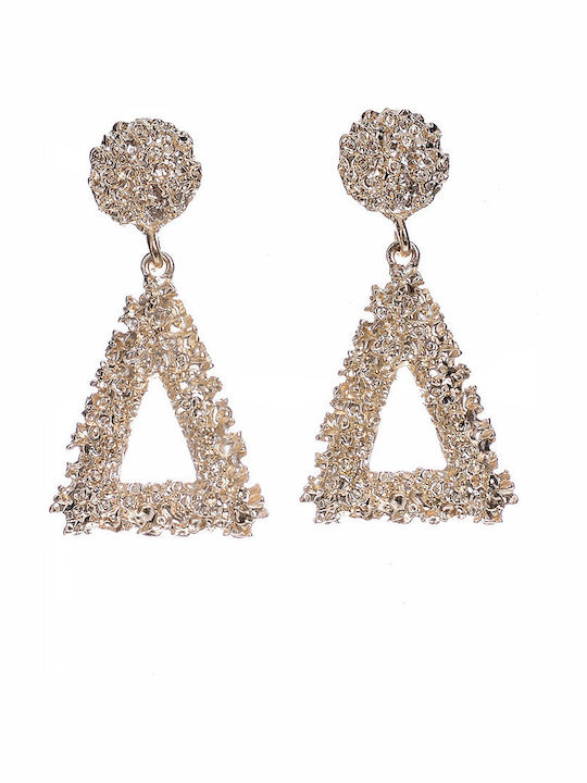 Ble Resort Collection Σκουλαρίκια Κρεμαστά Επιχρυσωμένα