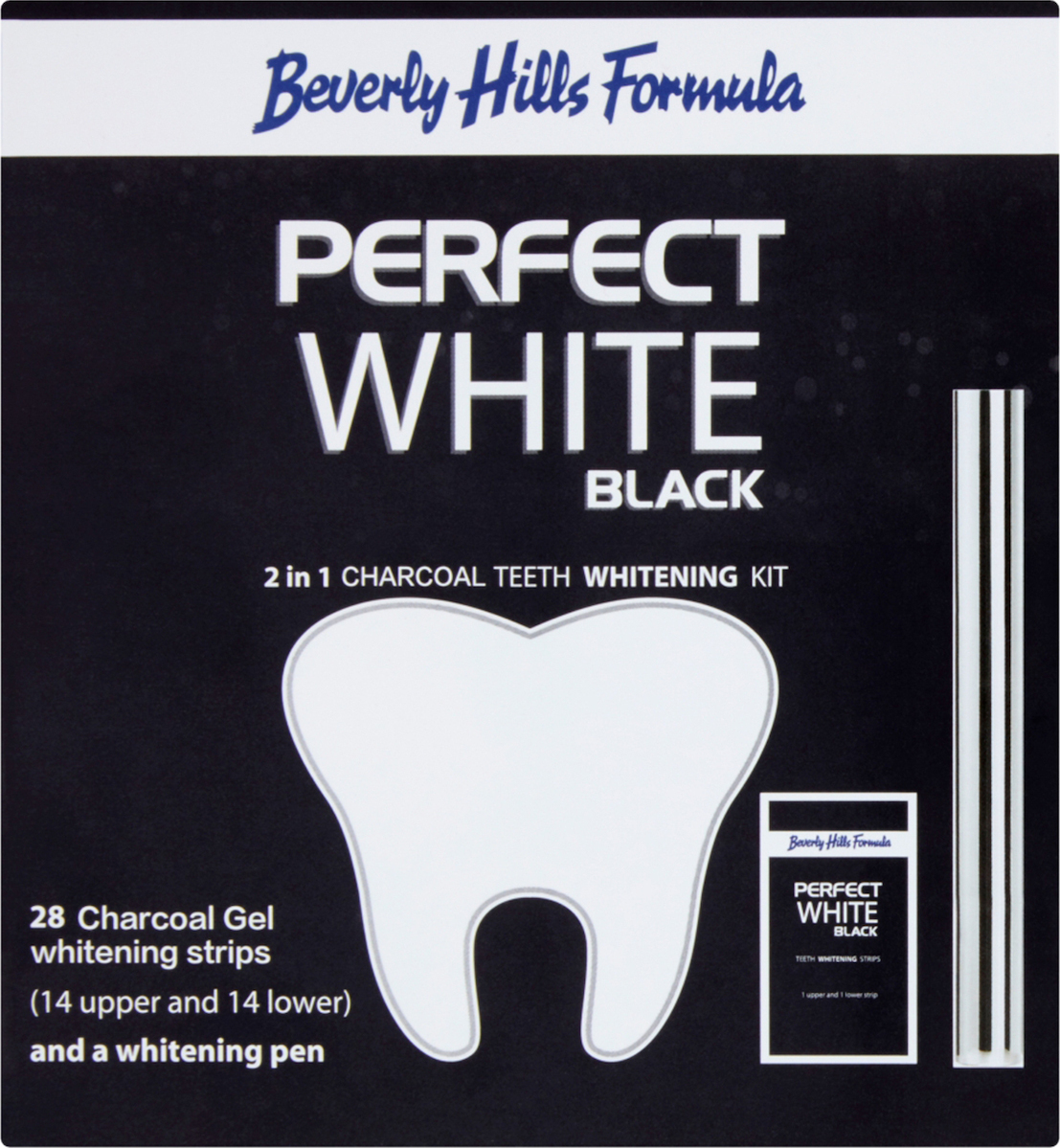 Beverly Hills Formula Perfect White Black 2 in 1 Charcoal Kit Λεύκανσης