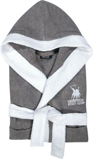 Greenwich Polo Club Kids Hooded Bathrobe 8601 Grey
