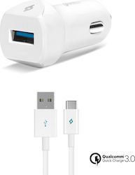 TTEC Încărcător Auto cu Port 1xUSB-A și Cablu Type-C TTEC Încărcător Auto cu Port 1xUSB-A și Cablu Type-C