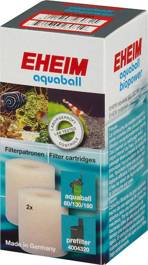 Eheim Sponge for Aquarium Filter Set 2 Sponges for Internal Filters for Aquaball 2208-2212 2 Pieces