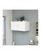 Wand Wohnzimmer Nischenschrank aus Spanplatte Weiß 80x39x40cm