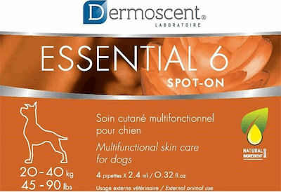 Dermoscent Essential 6 Spot-On for Dogs 20-40kg 4pc 4 tabs