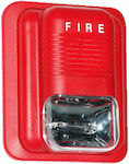 Anga Sirene Internes Feuer mit rotem Blitz 24VDC 650-075