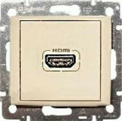 Legrand Valena Steckdose HDMI in Beige Farbe 774185