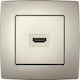 Elmark City Complete Audio & Video HDMI Socket Beige 190772