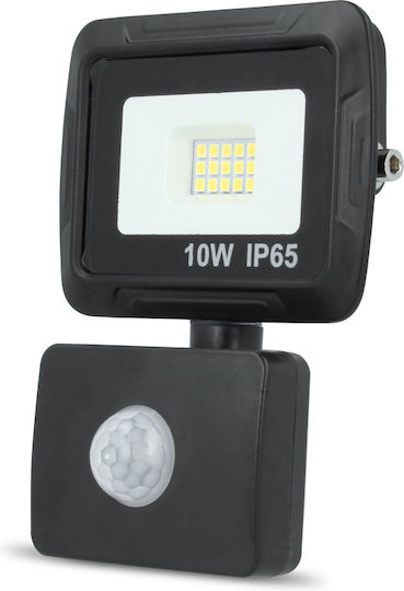 Forever Light Στεγανός Προβολέας LED 10W Ψυχρό Λευκό 6000K με Αισθητήρα Κίνησης IP65