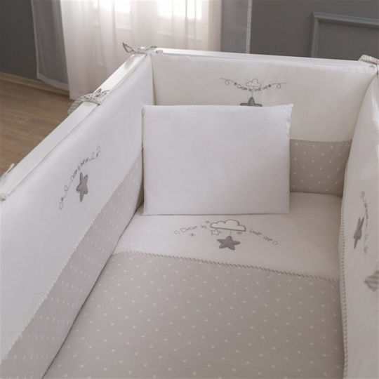 Funna Baby Set Für Krippe Big Dream Gray 6Stück